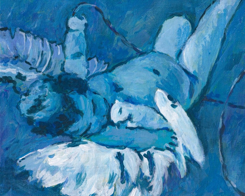 Original Acrylic Painting on 8×10 inch Canvas Panel, OOAK Tiepolo Master Study