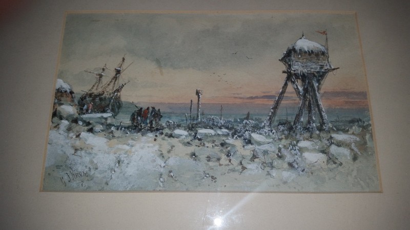 George James Knox (1810-1897) Watercolor oil Signed Listed artist! Make offer!