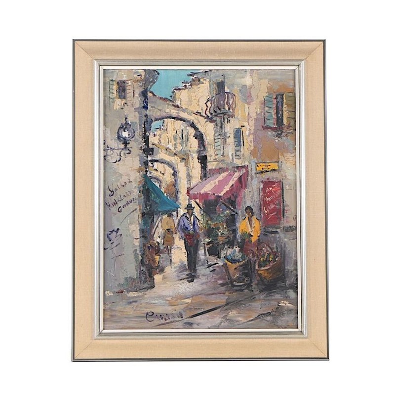 Vintage Original Expressionist Oil/Canvas-Signed-Framed