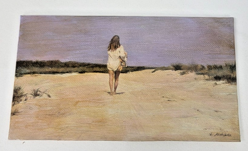 PAINTING Original Oil Painting «ON A SUMMER DAY» Vance Mitchell signed Beautiful