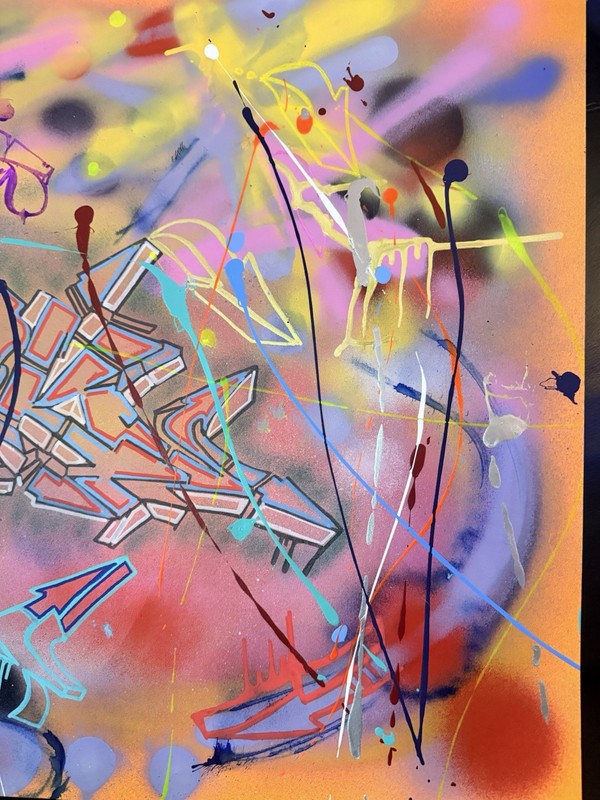 graffiti art original signed Large Canvas WILD STYLE TOPIK DRUG CREW gallery