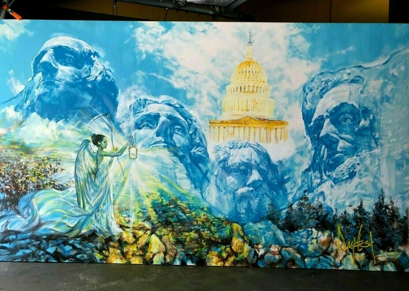 «Angelic Masterpiece» LARGE original Acrylic Painting by Artist Doug West