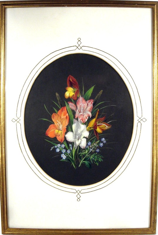 Gustav Adolf Kadersch 1804/beautiful floral still life, signed and dated / 1879 gallery