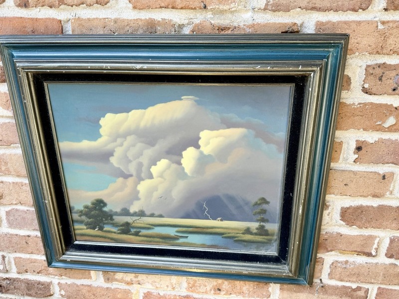 Phil Thomasson “ Nature In Action” New Orleans, LA 1992 Oil On Canvas Original