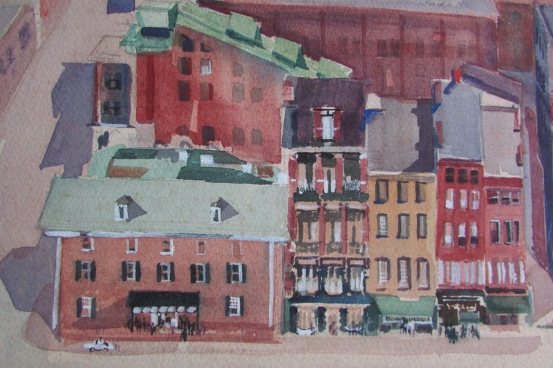 Harriet Ermentrout Bucks PA County Impressionist cityscape street scene gallery