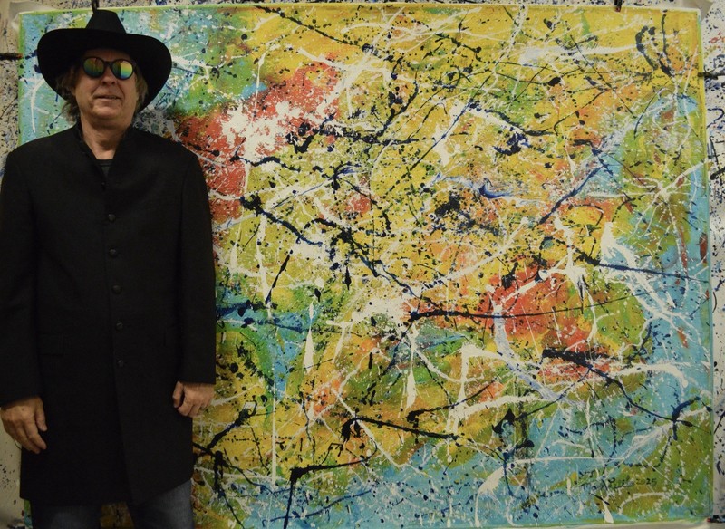 Pollock/Richter style Professional Painting 84”X62” (7 Foot) Abstract Modern XL