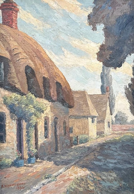 A. H. Norregaard : Rural Scene, signed and dated 1934, oil on canvas gallery