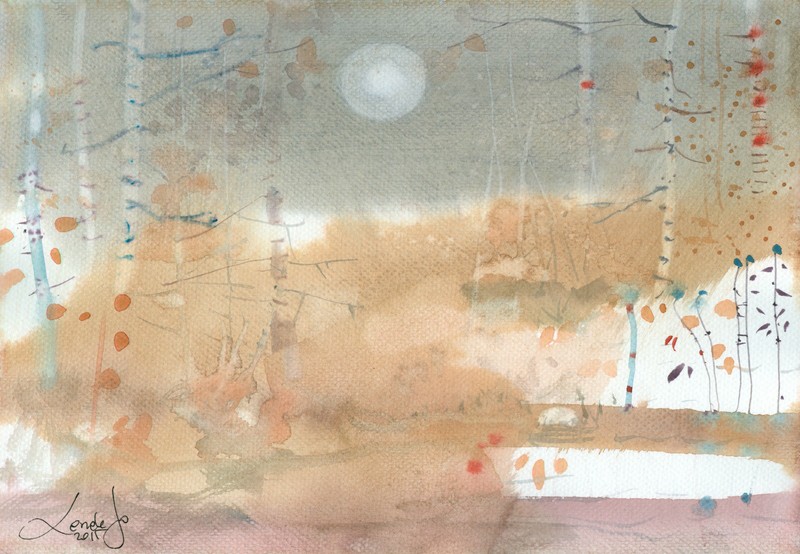 Watercolour painting watercolour original picture (30×21)cm0351 PL