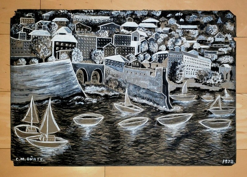 OÑATE CHARCOAL PAINTING
