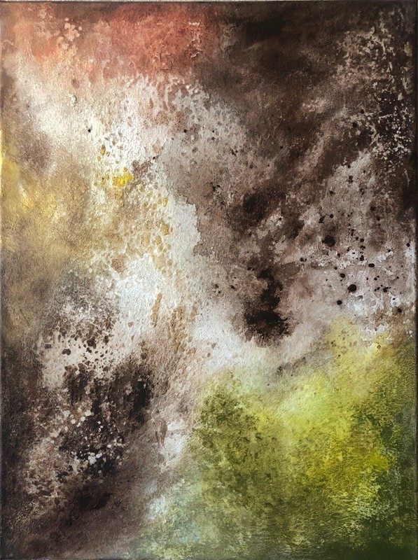 Abstract acrylic painting Original texture art on canvas 24×18″