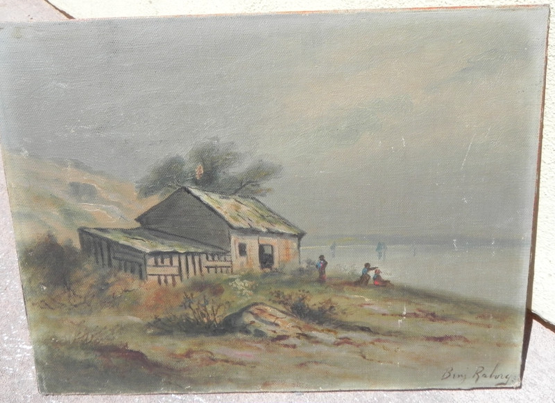 Benjamin Raborg 1871-1918 painting coastal home early Northern California artist