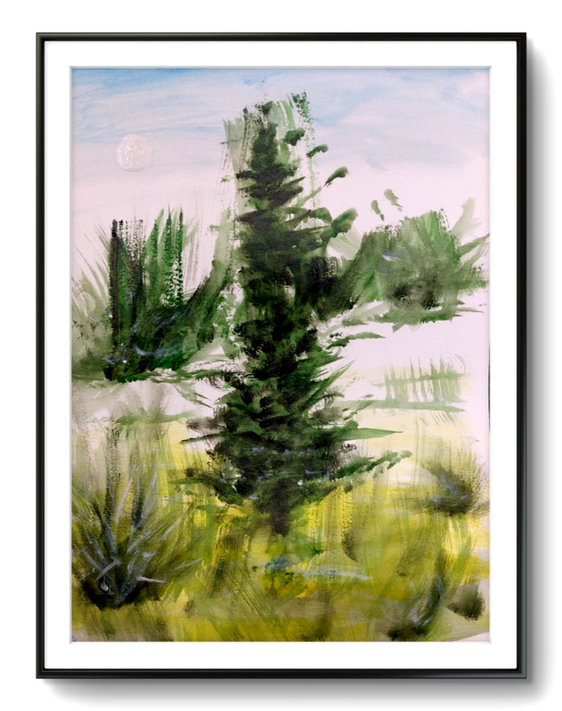 LOVELESS – impressionistic artwork 11 x 15 decor COA
