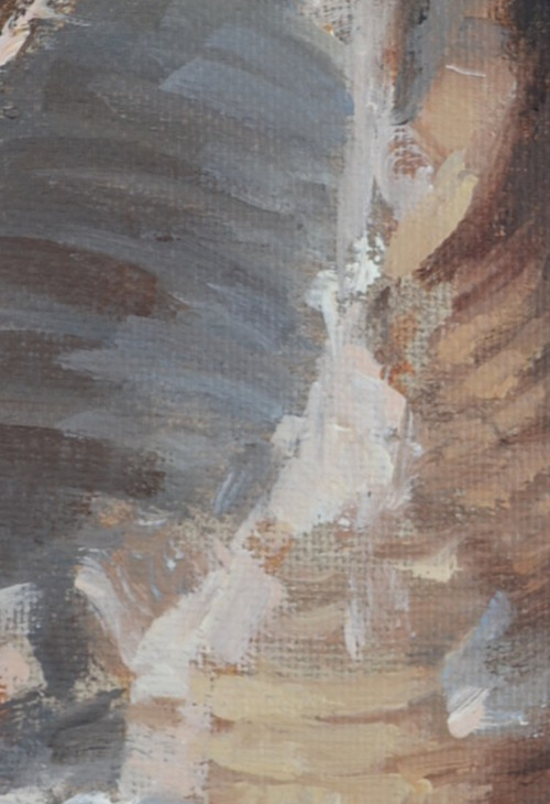 Original Still life Oil Painting a Day Seashell 5x7 Contemporary Realism Signed gallery
