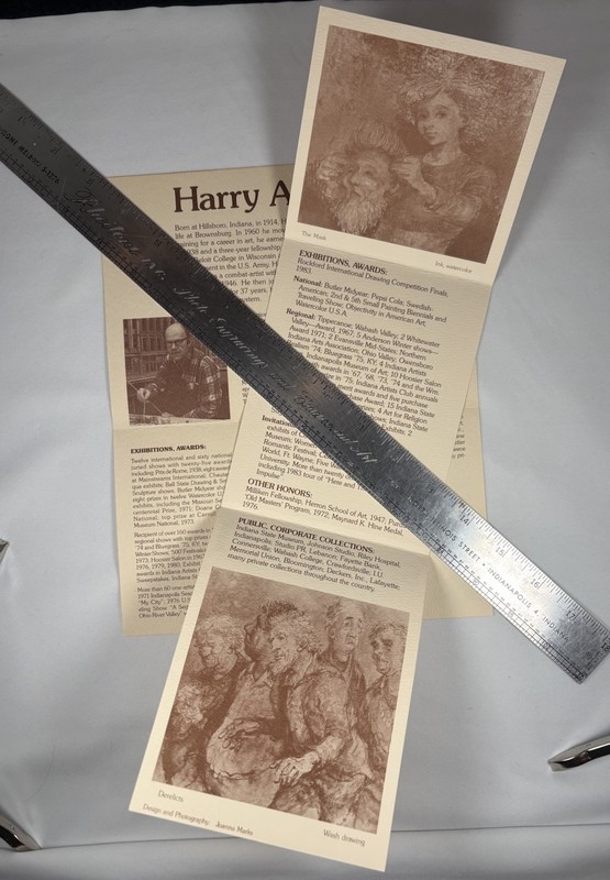 Harry A Davis Lois Davis Indiana Artist Resume Advertisement Brochure Salon gallery