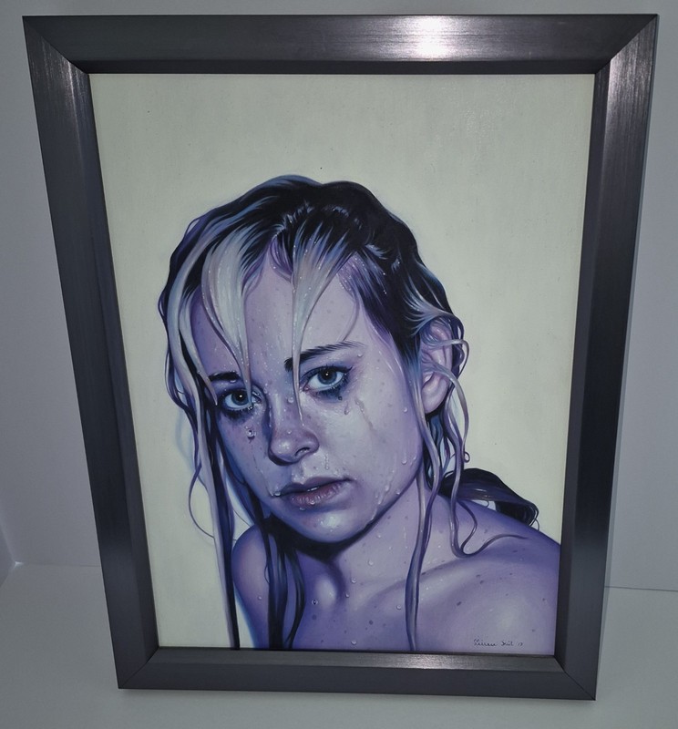 Artist Linnea Strid Hyperrealism Self Portrait Oil Painting 1675 gallery