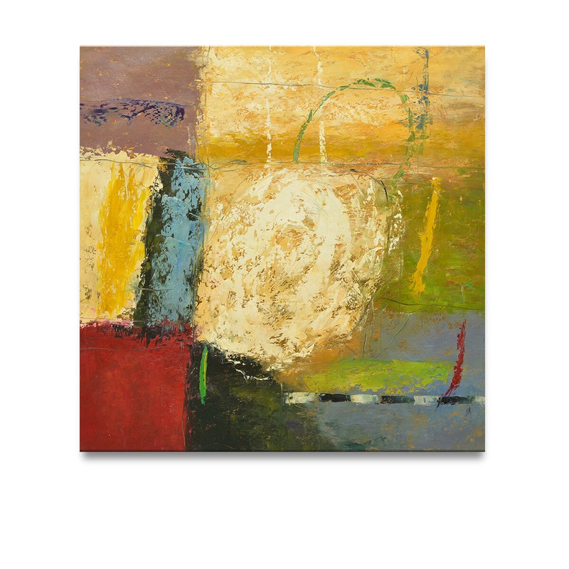 Colorful Art 30×30 High Fashion Modern Abstract Oil Painting