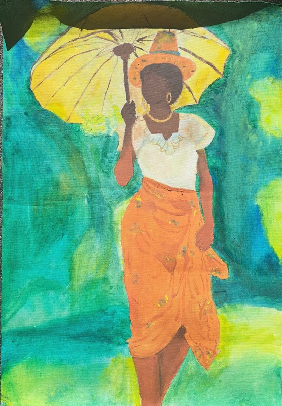 Lady In The Forest (Oil Painting)