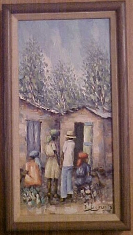 Haitian Painting by Francisco Gervais #2 – 8×16