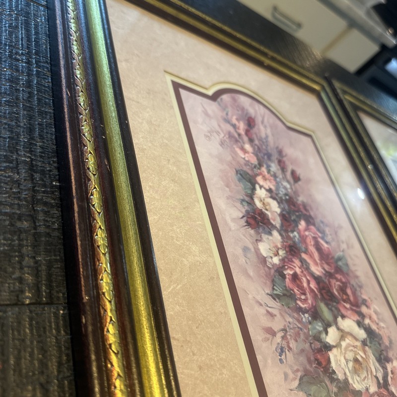 Home Interior Barbara Mock Centerpiece Of Roses Painting With Beautiful Frame-2 gallery