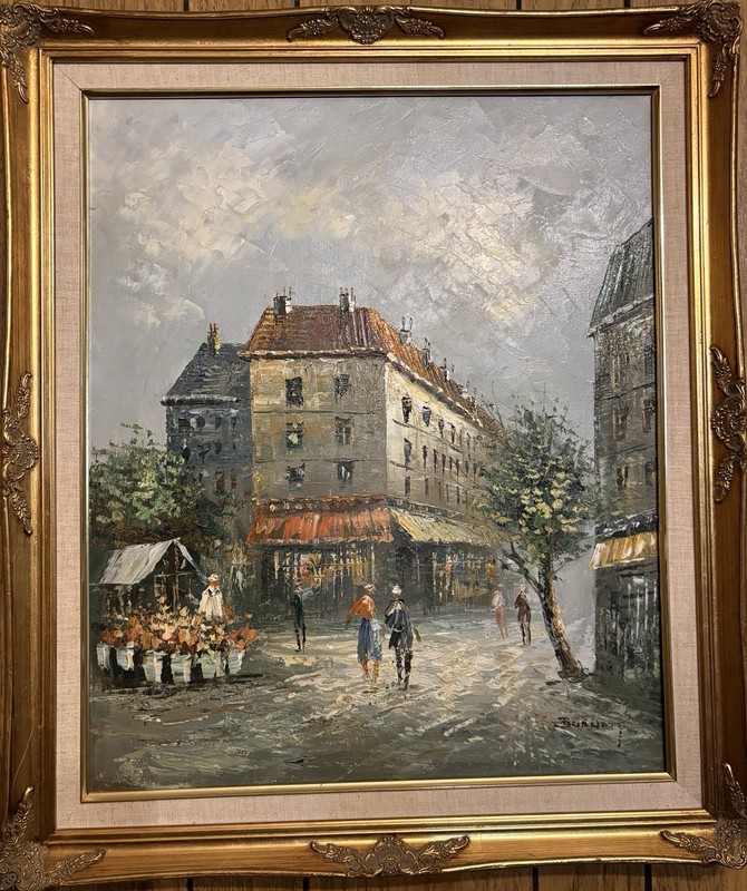 Beautiful Original Oil Painting by Caroline Burnett Signed On Stretched Canvas