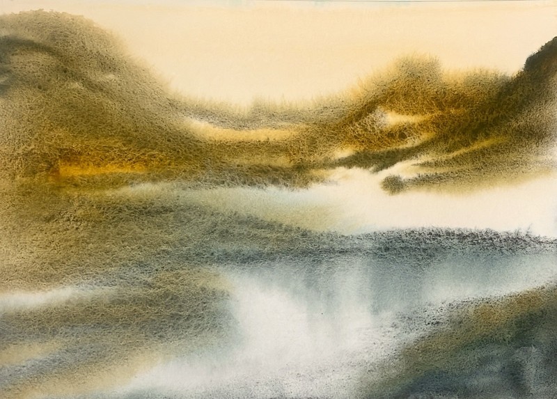 Original Watercolor Painting Signed By Heather Vilbrin Arist