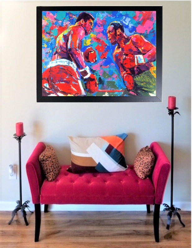 Muhammad Ali Frazier Fight Century Textured 36H X 24W Canvas Framed 795 Now 295 gallery