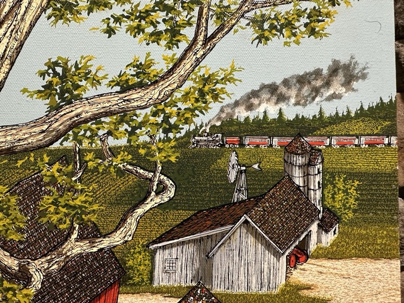 H. Hargrove Members Only Serigraph Oil Painting Canvas 700/1000 Tree house Club gallery