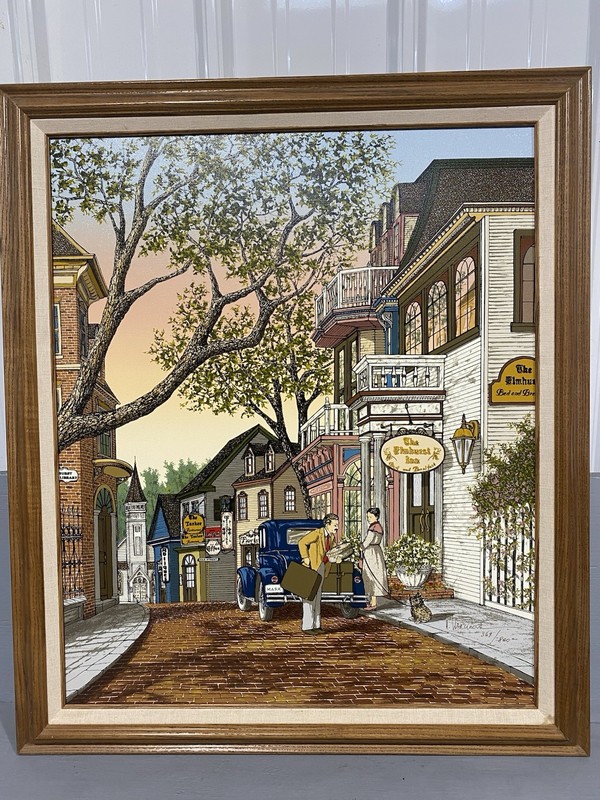 “The Bed And Breakfast” By H. Hargrove, 368/800, Signed Framed Limited Edition.