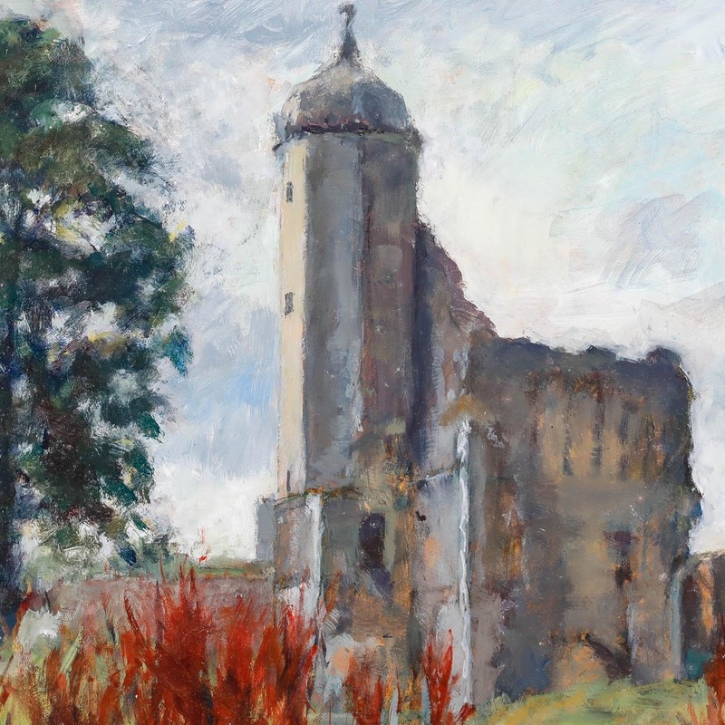 Pauline Plummer (b.1933) - Framed Contemporary Oil, Baconsthorpe Castle gallery