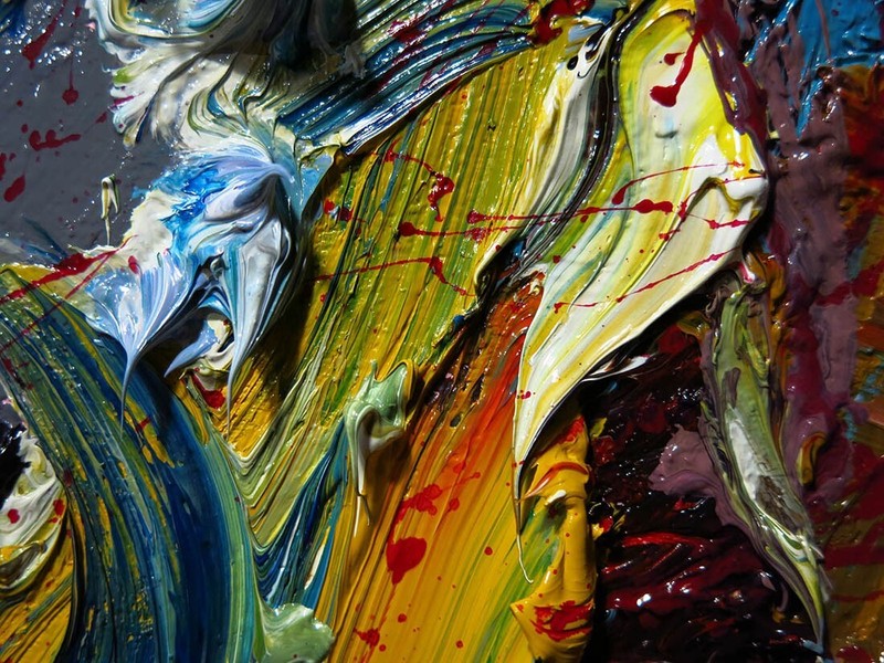 MODERN ORIGINAL OIL█PAINTING█VINTAGE█IMPRESSIONIST█ART ACTOR SIGNED ABSTRACT A gallery
