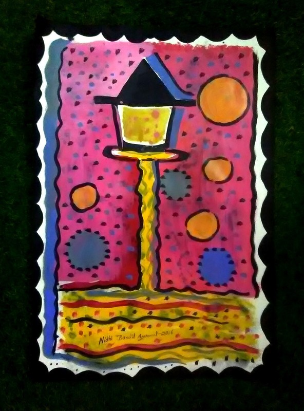 Contemporary Handmade Painting Md & Sd By World Fame Artt. Nidhi Bandil gallery