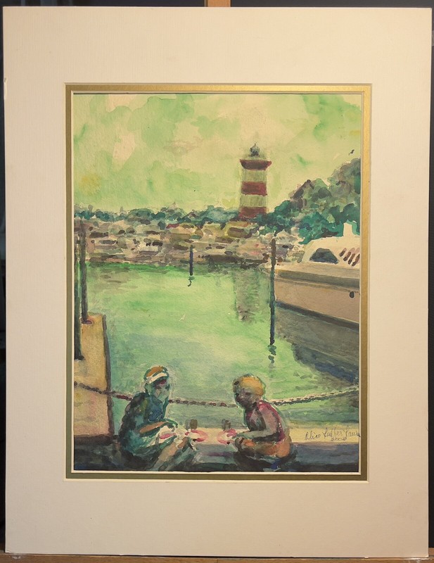 Alice Lauffer Lawrence | Harbor Town Light, 2003 | watercolor | 16 x 12 in
