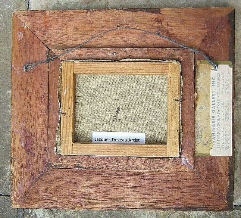 EUGENIO ALVAREZ DUMONT ORIGINAL 1864-1927 5" x 4" OIL ON CANVAS 10" x 9" FRAME gallery