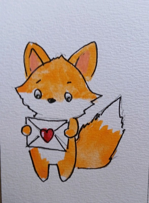 Aceo Mixed Media Art Card