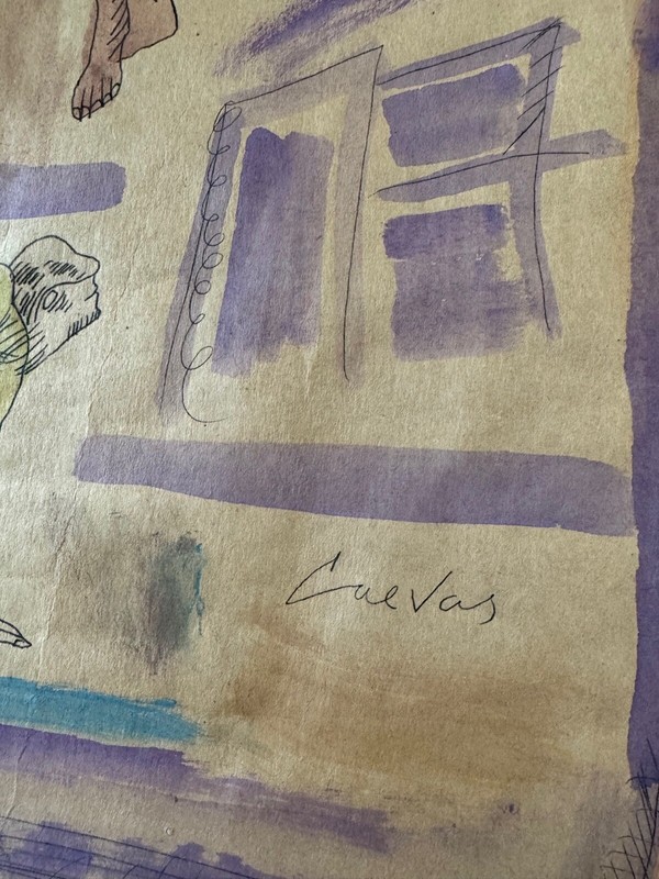 JOSE LUIS CUEVAS | "Los Papeles de Salazar #10" MEXICO Mixed Media in Paper gallery