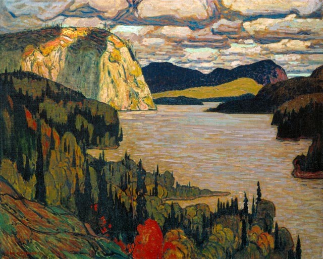 Handmade Oil Painting repro J.E.H. MacDonald The Solemn Land
