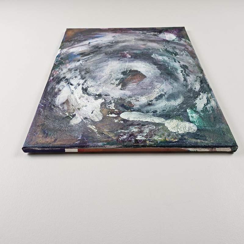 ART - Signed Modern Abstract Original Painting 20x16 Stretched Canvas Art gallery
