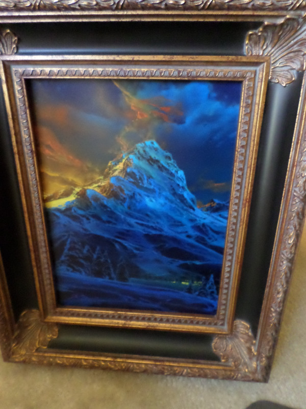 DALE TERBUSH ORIGINAL ACRYLIC PAINTING 16″ X 12″ THE MOUNTAIN IS MY HEART
