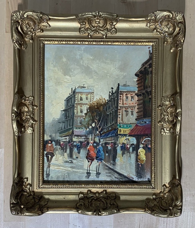 4 ANTONIO DEVITY PARIS FRANCE STREET SCENE PAINTINGS gallery