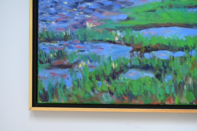 Beth Riso Original Fine Art Oil Painting -Boat Meadow - Eastham, Cape Cod, MA gallery