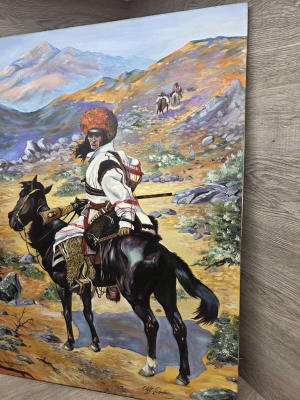 Cliff Duphiney Recreation Of Frederic Remington Indian Trapper 1889 Oil Canvas gallery
