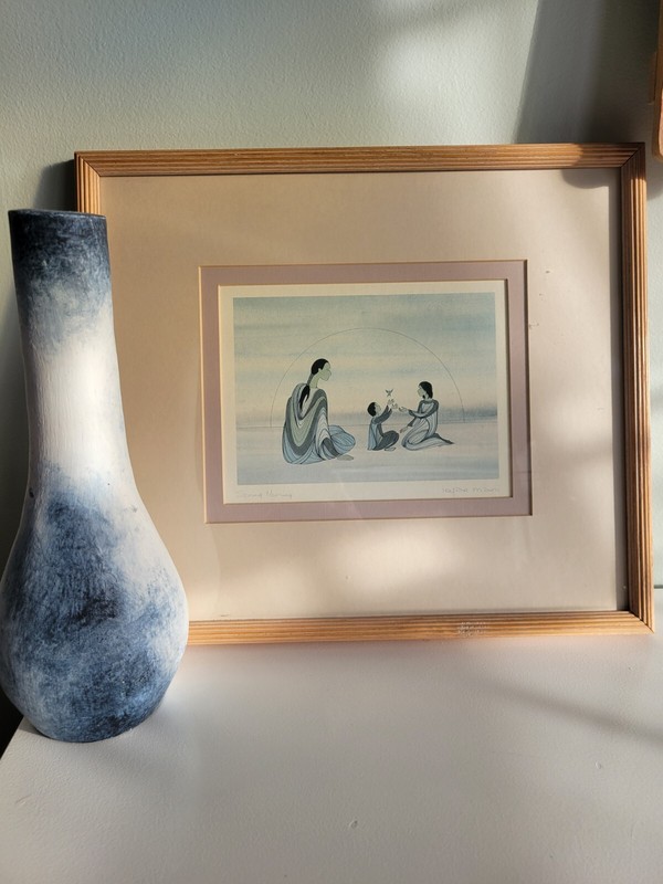 Framed Maxine Noel Canadian Art Card, «Spring Morning», Signed Ioyan Mani