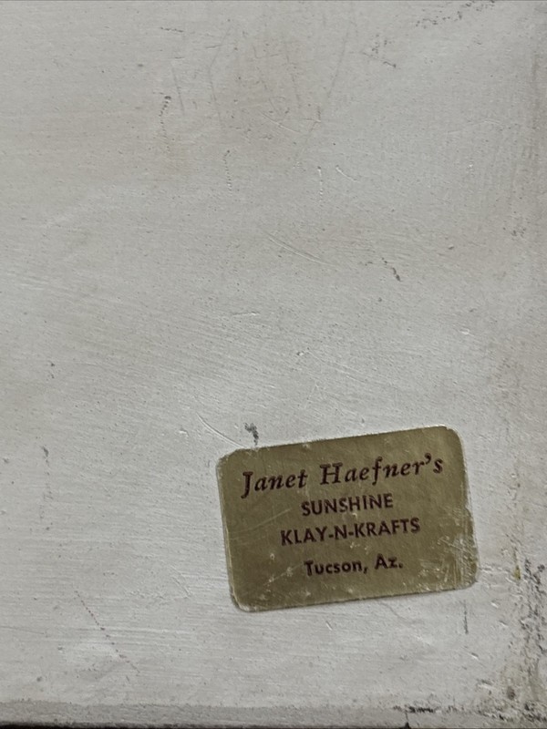 Janet Haefner Sand Art Tile Tucson Arizona Signed Southwestern Artist gallery