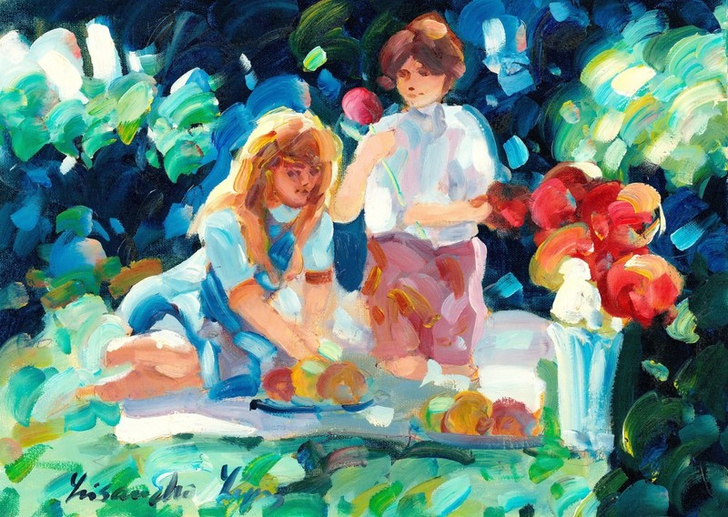 Lisandro Baylon (Argentina,US,1951-?) oil painting 137756