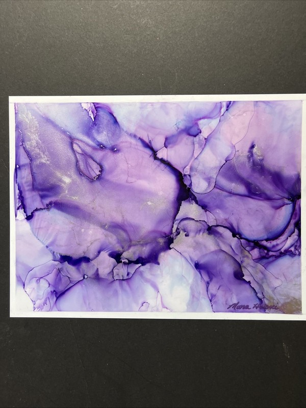 Beautiful , Amazing, Unique , Original Hand Made – Alcohol Ink Painting