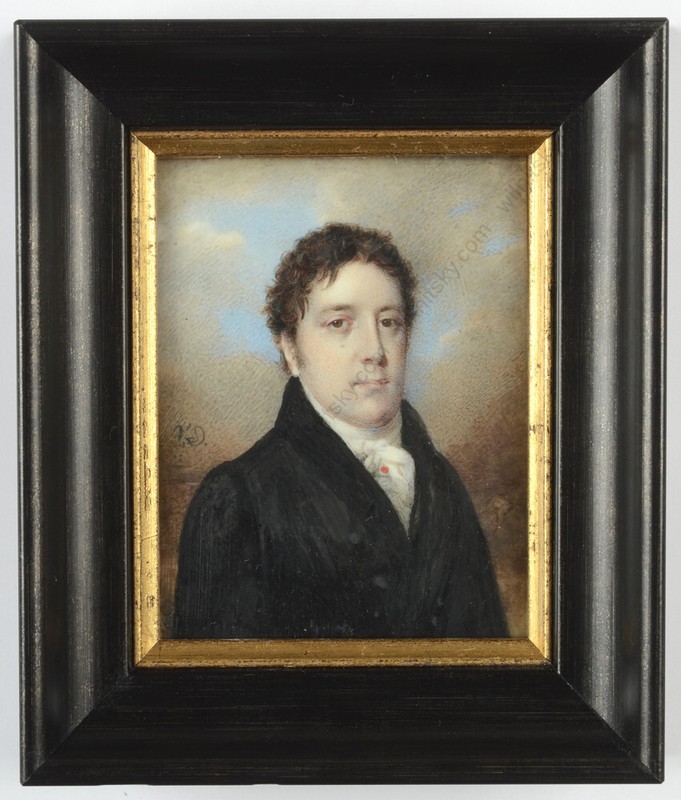 Frédéric Dubois (1770/75 – after1820) «Portrait of a Russian gentleman», 1810s