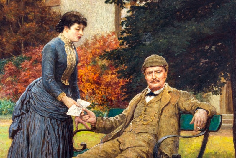 John Evan Hodgson (UK,1831-1895) oil painting antique 122934 gallery