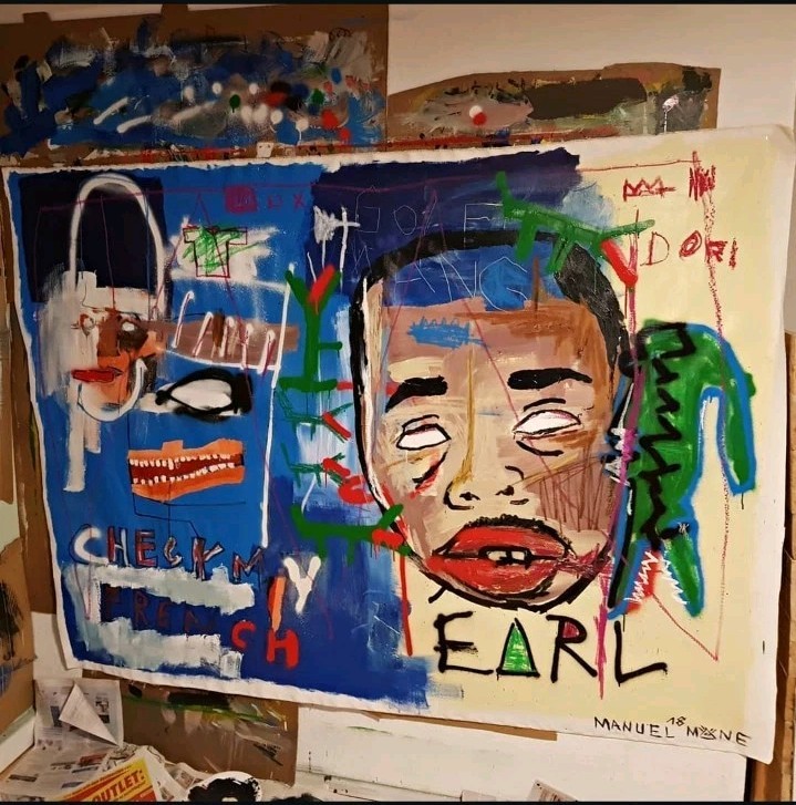 Painting Artist Manuel Mane | EARL | 150cm x 170cm | Large Format | SHIPS ROLLED