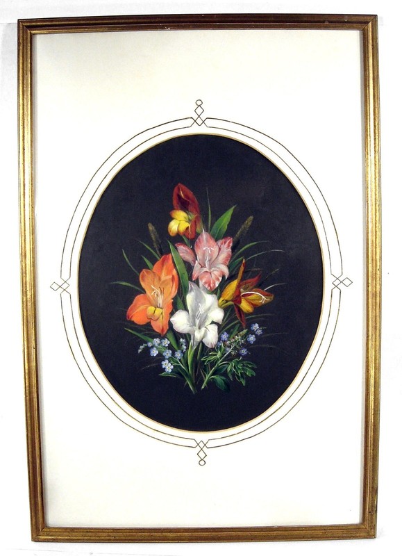 Gustav Adolf Kadersch 1804/beautiful floral still life, signed and dated / 1879 gallery