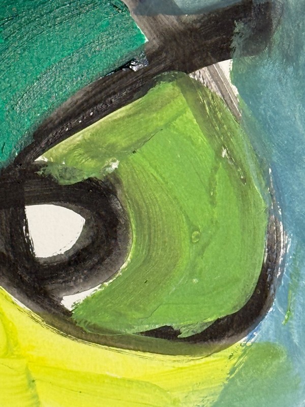 R Stevens Modern Abstract Artwork Original Contemporary Painting 11x15 gallery
